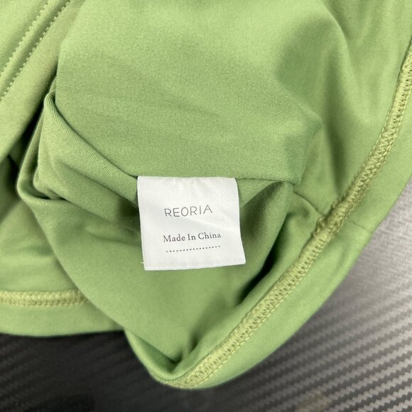 Reoria Women’s Green High-Neck Sleeveless Cropped Tank Top Stretch Yoga Sz Large - Picture 6 of 8